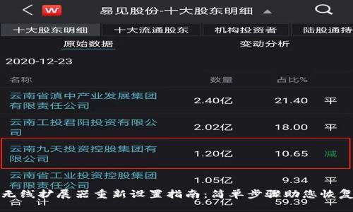 普联无线扩展器重新设置指南：简单步骤助您恢复连接